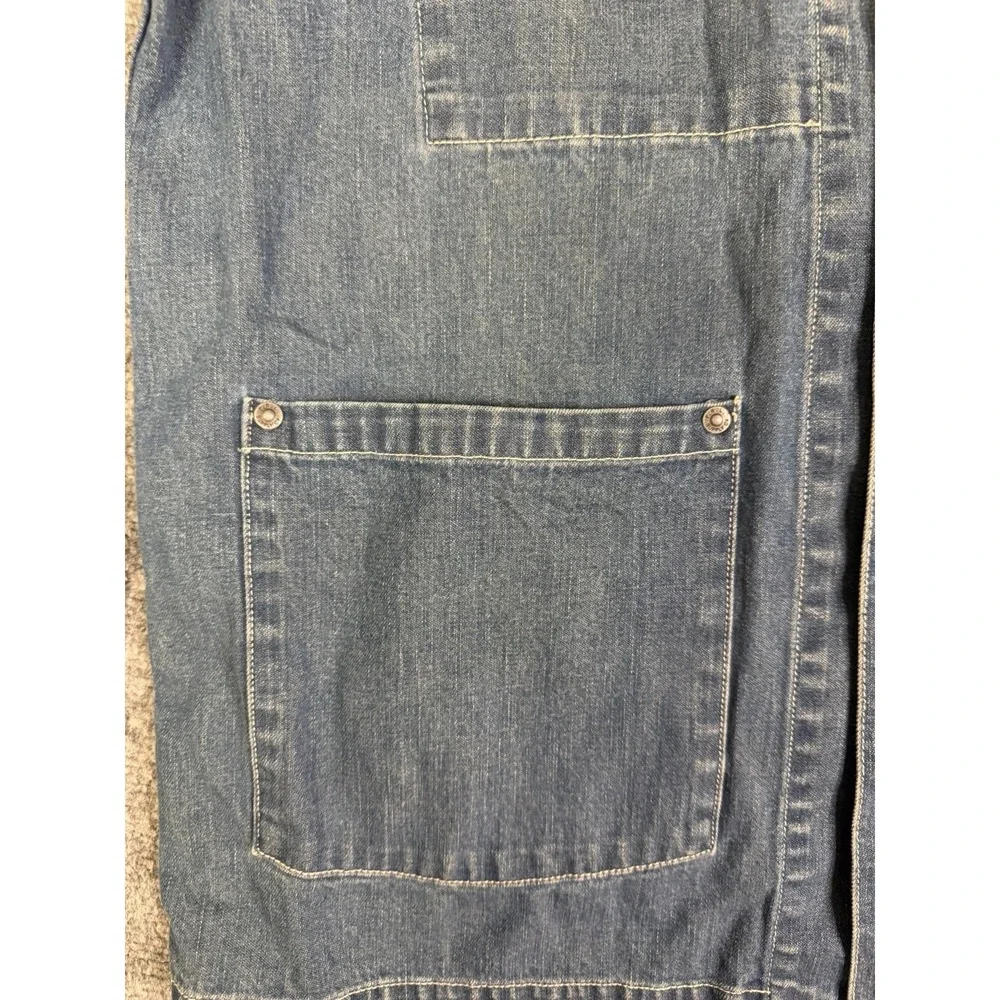 Men's Polo Ralph Lauren Sport Denim Blue Jean Chore Jacket Size Large Vintage 90 - Picture 5 of 8